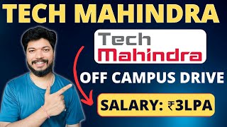 Tech Mahindra Recruitment 2024  Tech Mahindra Hiring process  Tech Mahindra Job for freshers [upl. by Winni]