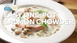 How to Make Easy Creamy OnePot Salmon Chowder [upl. by Eisenstark]