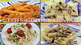 TOP 4 IDEE PRIMI PIATTI DELLA DOMENICA RICETTE GUSTOSE FACILI E VELOCI [upl. by Kravits]