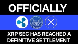 XRP UPDATE Milliondollar settlement reached in the penultimate round of the SEC vs Ripple battle [upl. by Ahsekat177]