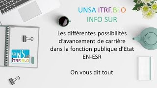 Fonction publique dEtat  les possibilités dévolution de carrière des personnels [upl. by Aehtla]