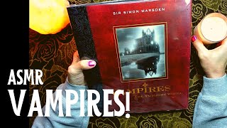 ASMR  Vampire Story Locations Beautifully Illustrated Library Book  Whispered Browse amp Read [upl. by Hobbs]