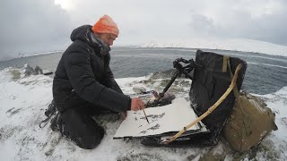 Darren Woodhead field work Hornøya Gullfest 2016 video by Tormod Amundsen © Biotope [upl. by Einuj]