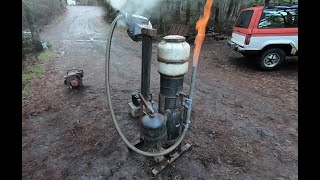 Using Wood to Fuel a Generator How to Build a Wood Gasifier wDemonstration [upl. by Muffin]