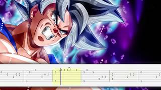 UI Goku vs Jiren Theme Song  Ultimate Battle Complete  Fingerstyle TabsTutorial [upl. by Nylarat129]