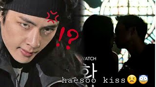 Taehyung beeing jealouse boyfriend for 641 about jisoohe reacted to haesoo kissjisoo kisse haein [upl. by Nochur]