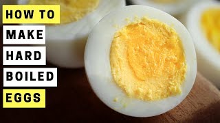 How To Make Hard Boiled Eggs  Easy Peel PERFECT Hard Boiled Eggs in 10 MINUTES [upl. by Uase]