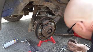 Fiat Seicento new rear brakes episode 10 [upl. by Lissi653]