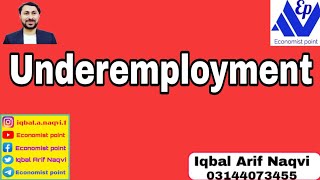 Underemployment  EconomistPoint [upl. by Vinson]