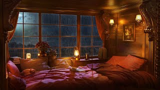 Rain on Window with Wind Sounds  Heavy Rain Sounds for Sleep Study and Relaxation  3 Hours [upl. by Ylrae255]