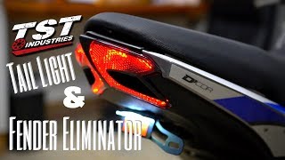 z125 TST Fender Eliminator and Tail Light  Install [upl. by Shedd192]