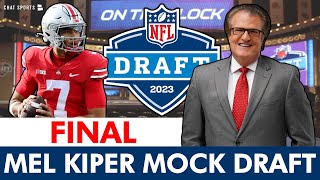 Mel Kiper’s FINAL 2023 NFL Mock Draft 1st Round Projections WITH Trades [upl. by Birkner709]