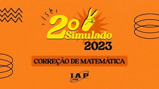 CORREÇÃO  2º SIMULADO IFRN  MATEMÁTICA  EXAME DE SELEÇÃO [upl. by Jorey246]