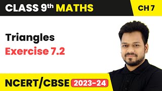 Triangles  Exercise 72  Class 9 Maths Chapter 7  CBSE [upl. by Airt305]