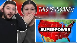 British Couple Reacts to How The US Became A Superpower [upl. by Cyrus]