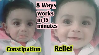 8 Effective Home Remedies For Constipation In BabiesNewborn Baby  Kids Constipation [upl. by Anitsyrhk451]