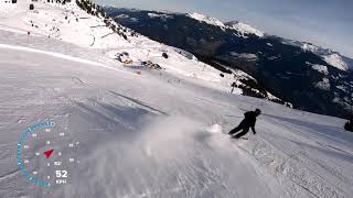 Skiing piste 6 in Kaltenbach Zillertal Austria [upl. by Fraase898]