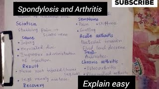 Spondylosis and ArthritisDeformities of SkeletonClass 12Biology [upl. by Neri]