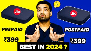 Jio Fiber Prepaid Vs Jio Fiber Postpaid In 2024 🔥 Plans Speed Installation Charges OTT [upl. by Altman745]