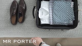 How To Pack For A Business Trip  MR PORTER [upl. by Joh]