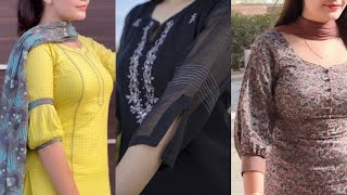 60 Latest different type of kurti sleeves design latest new kurti [upl. by Lateh]