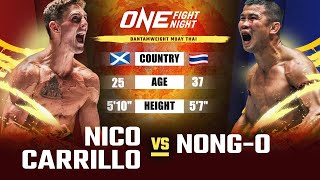 Phenom vs Legend 👊💥 Nico Carrillo vs NongO  Muay Thai Full Fight [upl. by Amanda]