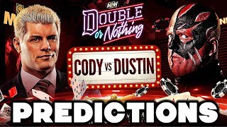 AEW Double Or Nothing Predictions [upl. by Velasco]