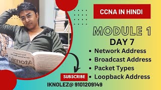 CCNA Hindi  Day 7  Network amp Broadcast Address IPv4 Packet Types amp Loopback Address [upl. by Darraj]