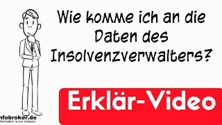 Insolvenzverwalter  wie komme ich an den Namen und Adresse [upl. by Tosch349]