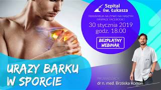 Retransmisja  Webinar  Urazy barku w sporcie [upl. by Srednas]