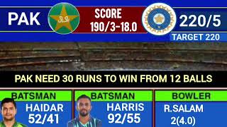 🔴LIVE  Pakistan A vs India A Emerging Asia Cup Match Live Scorecard amp Commentary  Asia Cup [upl. by Jamnis]