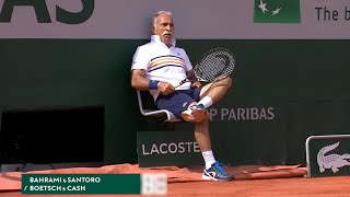 FUNNIEST Tennis Match EVER You Wont Stop Laughing 3 Mansour Bahrami Trick Shots [upl. by Eenehs732]