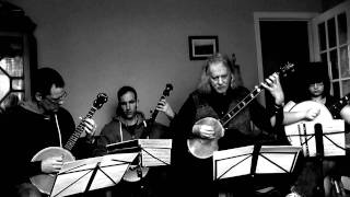 The Entertainer  Scott Joplin  Banjo Quartet Version [upl. by Adnohsad892]