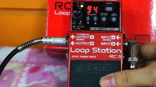 Boss LoopStation Rc3 Rythm amp Backing Track [upl. by Groome266]