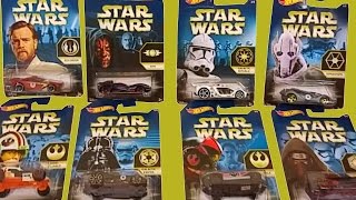 Star Wars The Force Awakens Hot Wheels Cars Kylo Ren Darth Vader Luke Skywalker [upl. by Paola871]