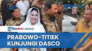 Seusai Sambangi Jokowi Prabowo Hadiri Open House di Kediaman Sufmi Dasco Disusul Titiek Soeharto [upl. by Chaudoin]