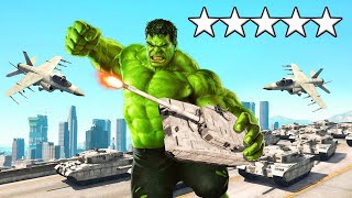 FRANKLIN BECOMES THE HULK amp FIGHTS ARMY in GTA 5 [upl. by Eelanej]