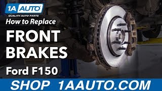 How to Replace Front Brakes 0914 Ford F150 [upl. by Pryor]