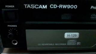 TASCAM CDRW900 CD RECORDER [upl. by Lyndsie]