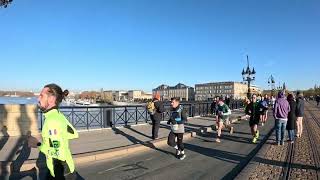 Semi marathon de Bordeaux 2023 Arrivée de Nicolas [upl. by Kerby]