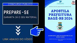 Apostila Prefeitura BagÃ© RS Engenheiro QuÃ­mico 2024 [upl. by Doane973]