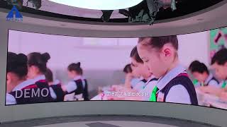 Curved LED display screen wonderful case — Wider viewing angle Excellent visual presentation [upl. by Hallock]