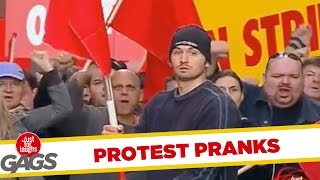 Protesters vs Police Prank  Throwback Thursday [upl. by Benny]