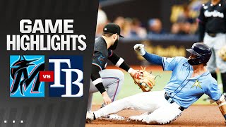 Marlins vs Rays Game Highlights 73124  MLB Highlights [upl. by Abdella650]