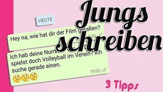 Mit Jungs chatten 🗨🗯 wie Schwarm schreiben  3 Tipps für starke Mädchen [upl. by Elimay]