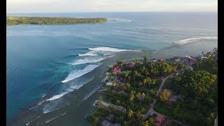 Surf at NIAS GOOD IDEAS  best off season swell at lagundri sorake oct 2017 DRONE [upl. by Isadore]