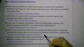 Cemiyetler 2Milli Varlığa Düşman Cemiyetler [upl. by Eedoj]