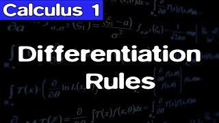 Calculus Basic Differentiation Rules  Lecture 16 [upl. by Menides]