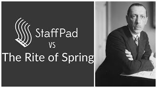 StaffPad vs The Rite of Spring [upl. by Bayly]