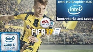 Intel HD 620 Gaming  Fifa 17  i37100U i57200U i77500U Kaby Lake [upl. by Cardwell509]